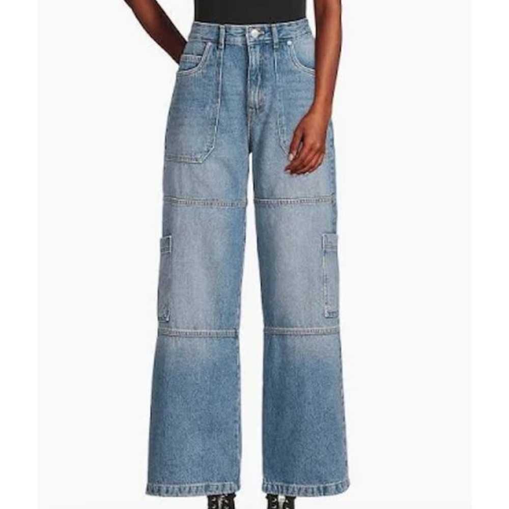 Avec Les Filles Light Blue Flare Jeans